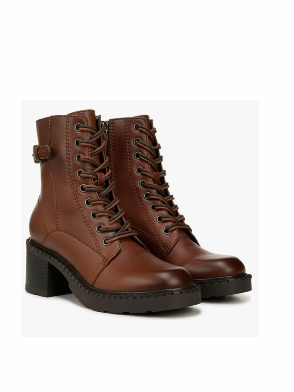 NEW Zodiac Paxon Lace-Up Boot (Women) 8.5M, BIKER BROWN